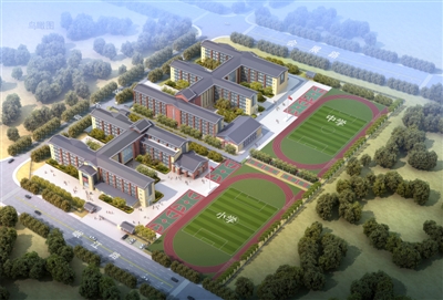 郾城区第五初级实验中学,第五实验小学项目效果图